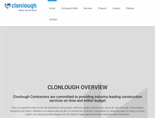 Tablet Screenshot of clonlough.ie